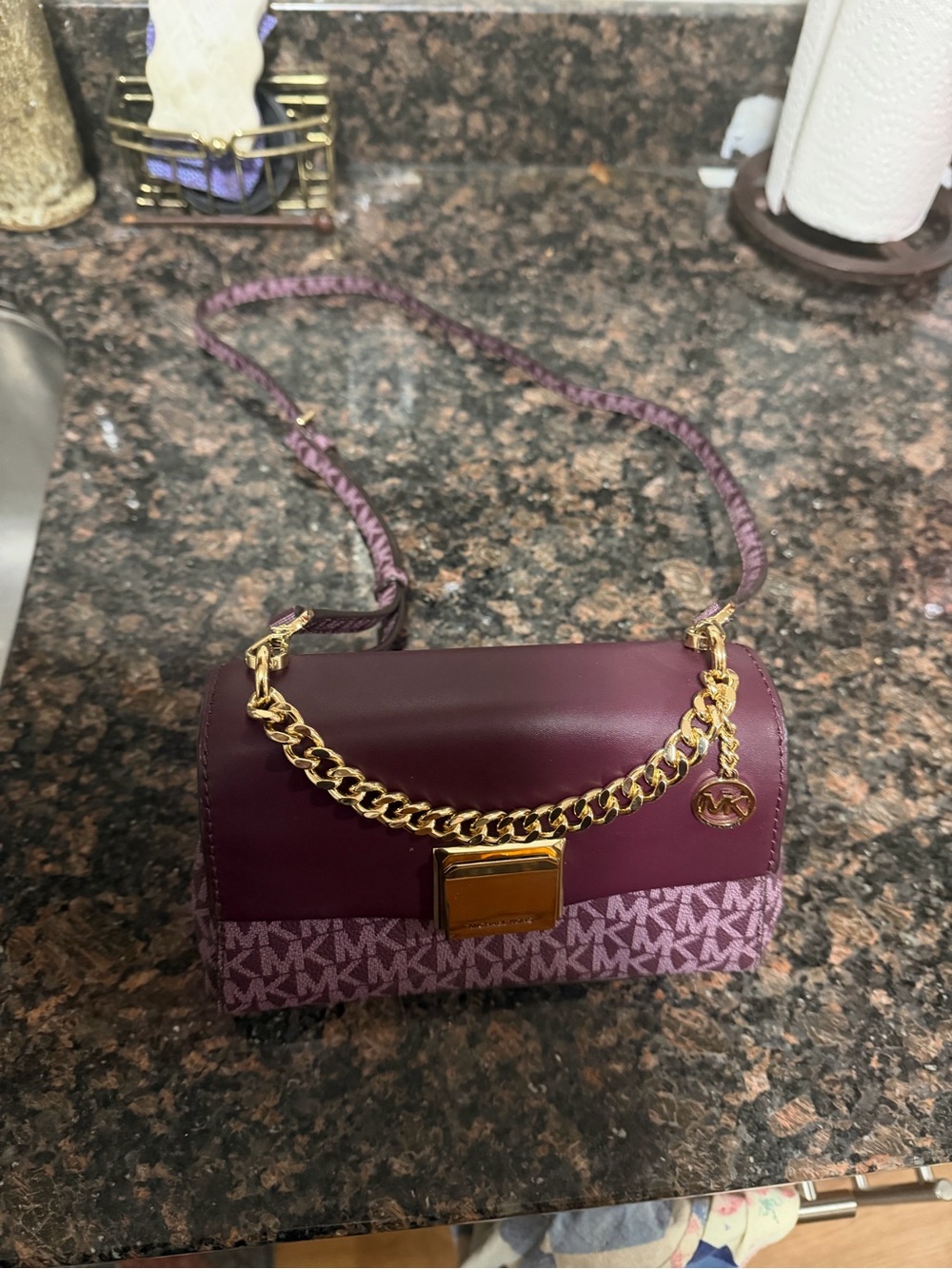 Michael Kors Lita Small two-tone crossbody bag